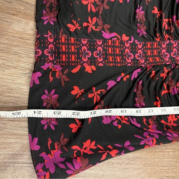 Vtg Y2K Just Cavalli Blouse Women’s 40 Small Black Floral Stretch Designer Italy - Picture 7 of 8